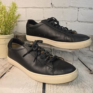 CLAE BRADLEY ESSENTIALS ITALIAN LEATHER MENS SNEAKER BLACK SIZE 9.5